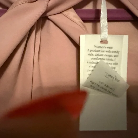 NWT Pink Grace Karin Blush High Low Dress with high low detail. Size XXL - Picture 4 of 6